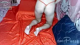 Why masturbate alone in see-through lingerie, amateur girl?