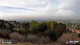 Mackenzie Mace flashes in public then gets rough sex at the hotel!