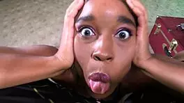 Nina Rivera has mouth open always dreaming for big black cock for erotical movies