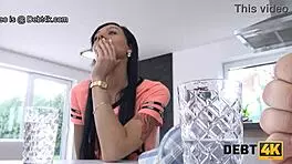 Debt4k guy spares debtor only after quick intense sex in POV style