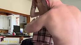 Petite 19-Year-Old Angel Gets Soaked in Sticky Cum