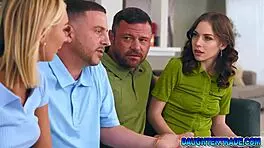 Stepdaughters chloe temple and venus vixen fuck stepdad tony rubino and sergeant miles with spanking and monster cock