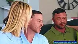 Stepdaughters chloe temple and venus vixen fuck stepdad tony rubino and sergeant miles with spanking and monster cock