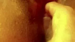 teen 18+ explores self-touching in a relaxed amateur setting