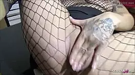 Black Boss Fucks His Employee in Kiosk Around the Corner in Hot German Interracial