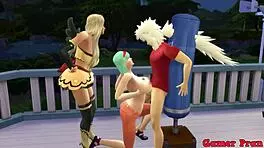 Jiraiya's Training Turns to Bulma's Big Tits Desire