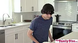 Andi Rose says, I just wanna talk, but I noticed your huge cock in those shorts.