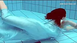 Hot Teen Swims And Strips Underwater!