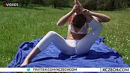 Alexis Crystal - Czech Teen 18+ Nude Yoga Outdoors