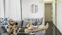 my st3pd4ught3rs best friend seduces me to fuck her but we are discovered and we end up having a delicious threesome