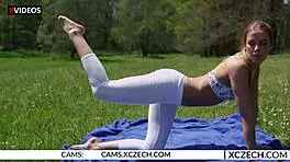 Alexis Crystal - Czech Teen 18+ Nude Yoga Outdoors