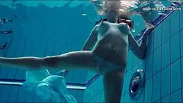 Hot Teen Swims And Strips Underwater!