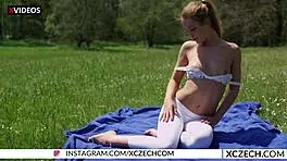 Alexis Crystal - Czech Teen 18+ Nude Yoga Outdoors