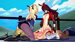 Genshin Impact - Two Archer Girls In 3d Cartoon