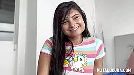Putalocura - Exotic Colombiana Sofia Mayers Rides and Swallows!