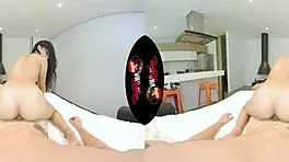 Tiny Latina teen gets her tight pussy pounded in VR
