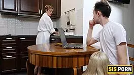 Blonde Pornstar Sucks And Gets Drilled By Stepbro