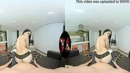 Tiny Latina teen gets her tight pussy pounded in VR