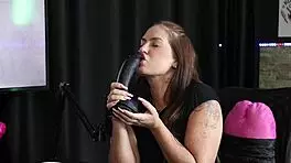 francis simas in sheer red gives tasty ass, cums hard, shows blowjob, excites presenter.