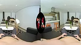 Tiny Latina teen gets her tight pussy pounded in VR