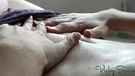 Oiling Up My Legs Ass Tits And Belly