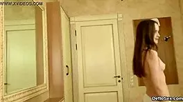 ardent teen 18+ie teases her slim honey pot to a wild climax