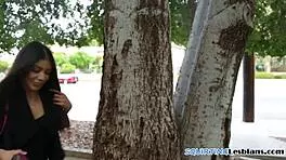 Busty milf queening teen beauty with face sitting