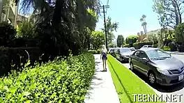 Hot Teen 18+ Halle Von Sucks Cock with Her Tight Throat