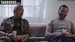 judy jolie, the innocent whore, experiences sex with two men in missionary, riding, and deepthroat positions