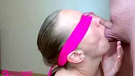 Blindfolded nata sweet screams dad fuck my mouth!