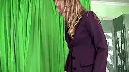 This blonde babe loves fucking in fishnet stockings, getting fingered and cumshot.