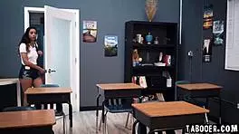 Reluctant teen Kiarra Kai faces dominant stepdad Derrick Pierce in taboo clash