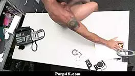 Did the security officer catch and fuck that teen shoplifter in his office?