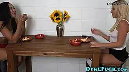 ebony teen 18+ licks babe with toys, so hot! 🔥