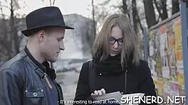 Hey, wanna see me smash this nerdy girlfriend with glasses?