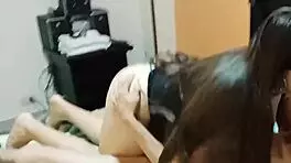 This Colombian chica turns into a total slut, celebrating New Year with wild anal in a 3some.