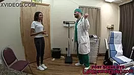 Heyy, Solana’s super nervous for her first gyno exam with Doctor Tampa!