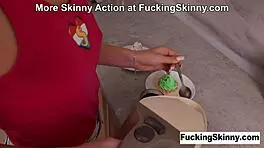 Skinny sasha paige and nika murr finger tight pussies to orgasm