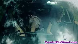 is this petite teen getting roughfucked doggystyle by her neighbor and facialized?