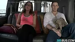 nerdy girl with big ass rides the bus