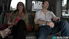 nerdy girl with big ass rides the bus