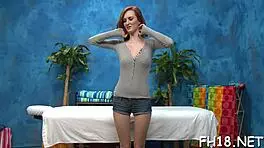 Hot 18 year old european teen gets drilled doggystyle by old massage therapist