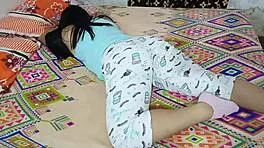 Homemade latina stepmom shows panties while getting pounded in tight ass by monster cock