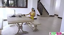 latina stepsister sarah lace, a gamer girl, wants to play with her stepbro's cock in pov