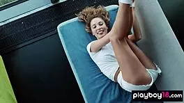 skinny colombian beauty calypso muse rips clothes to reveal perfect natural boobs