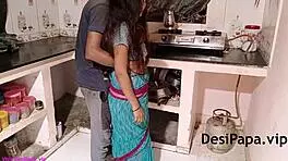 Hot Bhabhi Gets Intense Doggystyle Assfucking in Kitchen with Full Hindi Audio