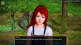 teen with small tits in erotic cartoon game