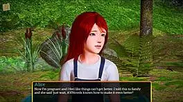 teen with small tits in erotic cartoon game