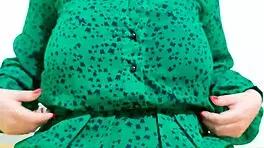 hot girl strips off sexy dress while moaning softly in solo action - depravedminx