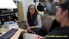 take this big cock for easy cash, she says in the backroom.